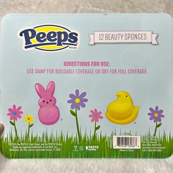 NIP Peeps 12-Piece Beauty Makeup Sponges Blenders Wet/Dry - Picture 3 of 7